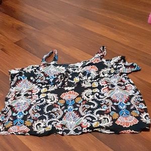 New Look ruffle collar tank top